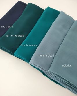 Maxi hijab – Bleu Emeraude