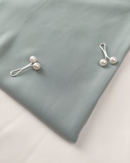 Hijab soie de Médine – Khaleeji Elegance – Vert d&rsquo;eau