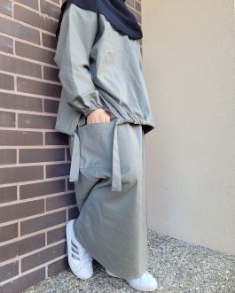 Ensemble cargo femme kaki