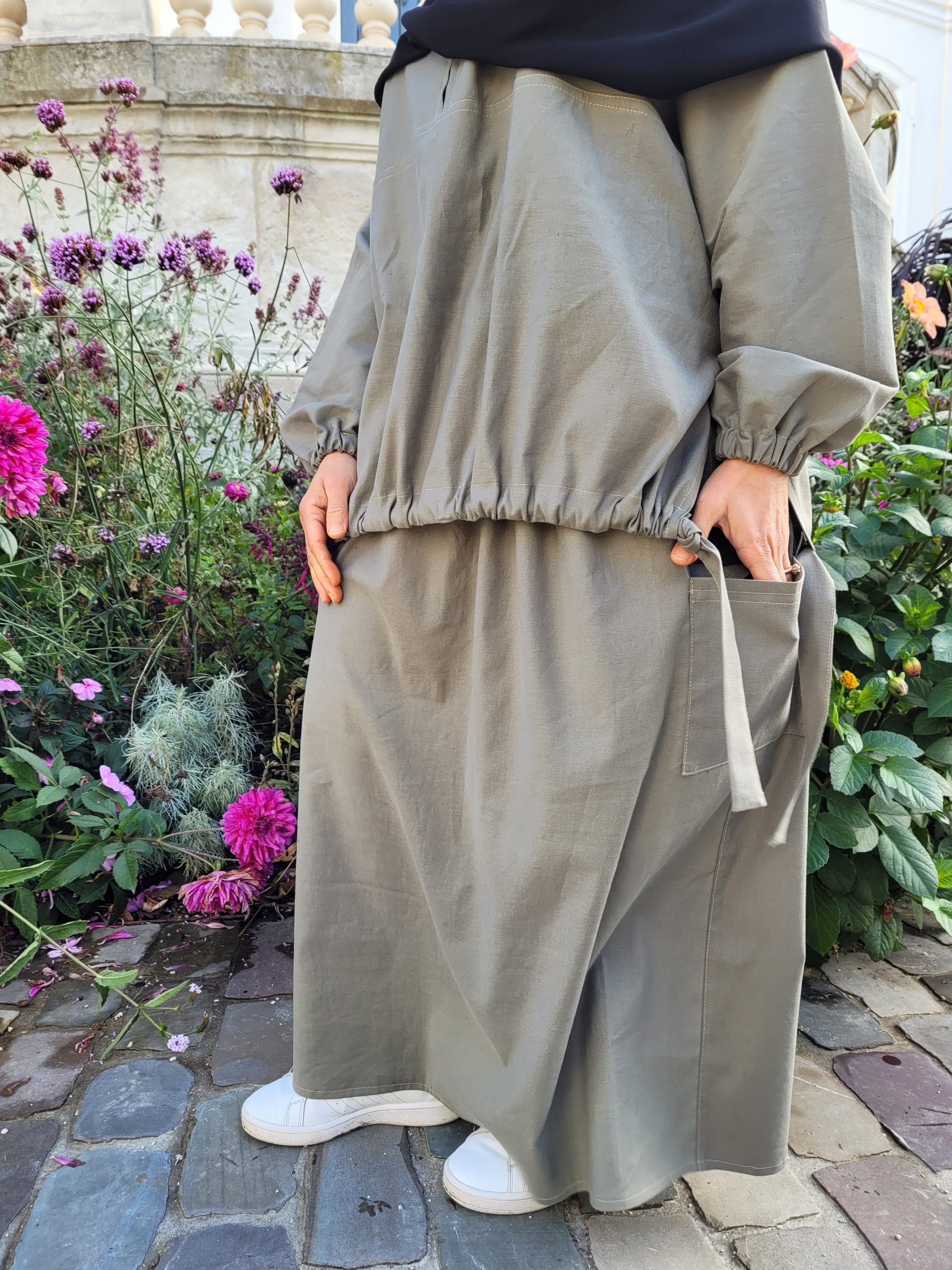 Ensemble cargo femme kaki – Image 5