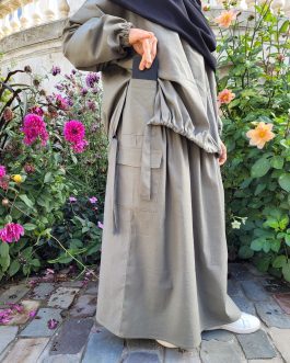 Ensemble cargo femme kaki